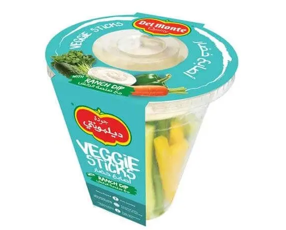 Del Monte Fresh Cut Veggie Sticks With Ranch Dip 200g  